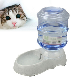 3,75L Dog Cat Large Automatic Feeder Drinker Food Water Dispenser Pet Bowl Πιάτο Automatic Drinkers Pet Feeder Waterer Food Bowl