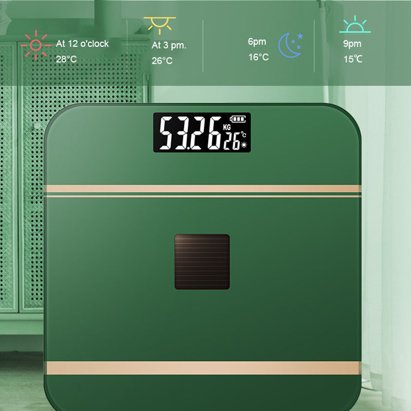 Digitaalne kaal kehakaal USB+optiline laadimine Bluetooth Smart Wireless BMI rasvaanalüsaator Vannituba tüdrukute ühiselamu kaasaskantav UUS