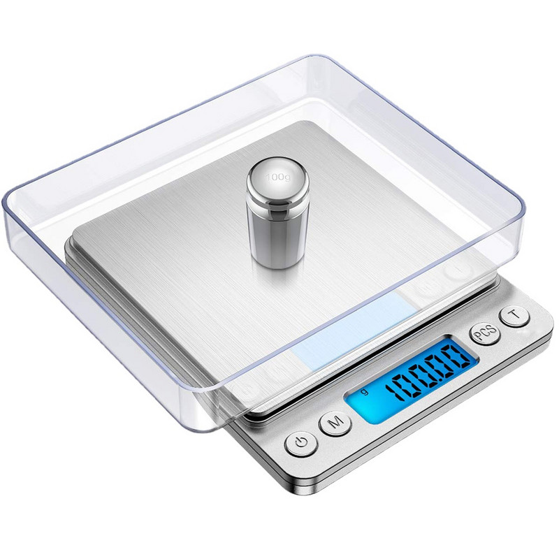 0,1 g/0,01 g virtuvinės svarstyklės elektroninės skaitmeninės svorio balansas, tikslūs maisto pašto papuošalai, mažos kišeninės svarstyklės, miligramai
