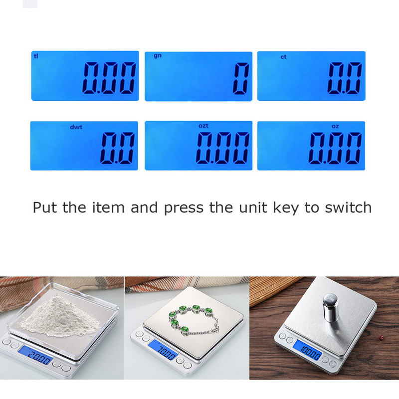 0,1 g/0,01 g virtuvinės svarstyklės elektroninės skaitmeninės svorio balansas, tikslūs maisto pašto papuošalai, mažos kišeninės svarstyklės, miligramai