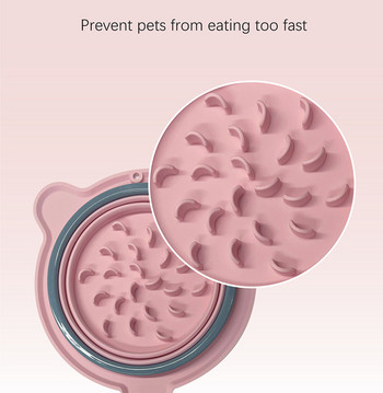 Сгъваеми силиконови купи за домашни любимци Нетоксичен преносим домашен любимец Пътуваща купа за хранене Сгъваема купа за кученце Котка Външен дозатор за храна Хранилка