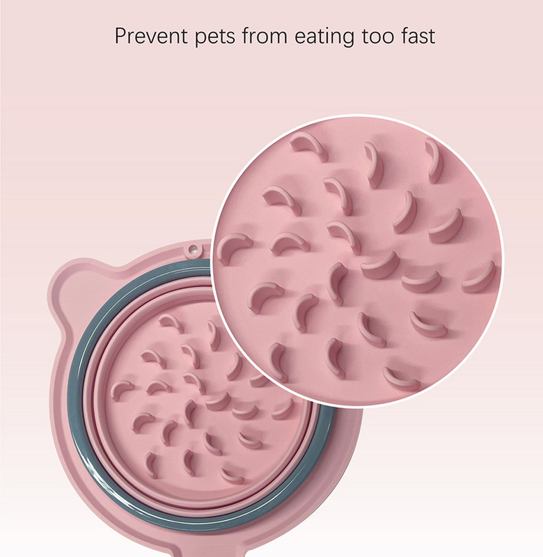 Kokkupandavad silikoonist lemmikloomakausid Mittetoksilised kaasaskantavad lemmikloomade reisikausid Kokkupandavad kutsika kassi kausid väljas toidujaoturi söötja