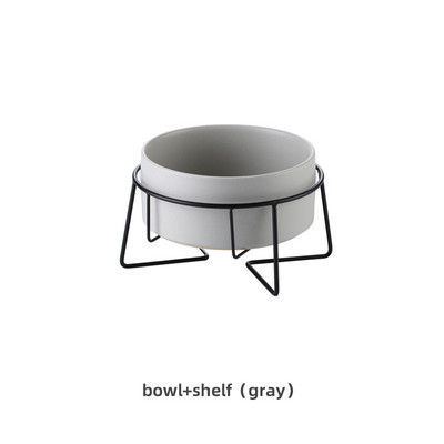 Dvostruka keramička posuda za hranjenje pasa kućnih ljubimaca za pse mačke koje jedu Hranilica za vodu s podignutim stalkom Proizvod #P007