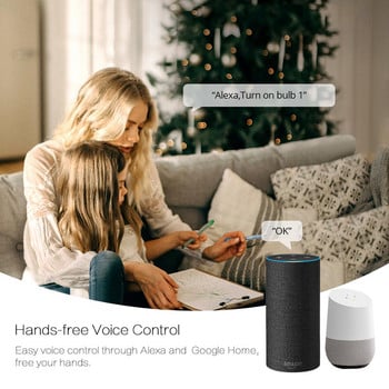 Tuya Smart Life Home House WiFi Ασύρματο τηλεχειριστήριο τοίχου Διακόπτης φωνητικού ελέγχου Αισθητήρας αφής LED Διακόπτες φωτός Alexa Google Home 220V