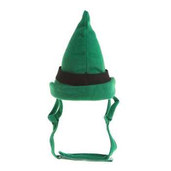 P82D Cute Hat Green Bear Tricorne Warmer for Pet Party Costume Accessories Ρυθμιζόμενα αξεσουάρ κεφαλής για γάτες και σκύλους