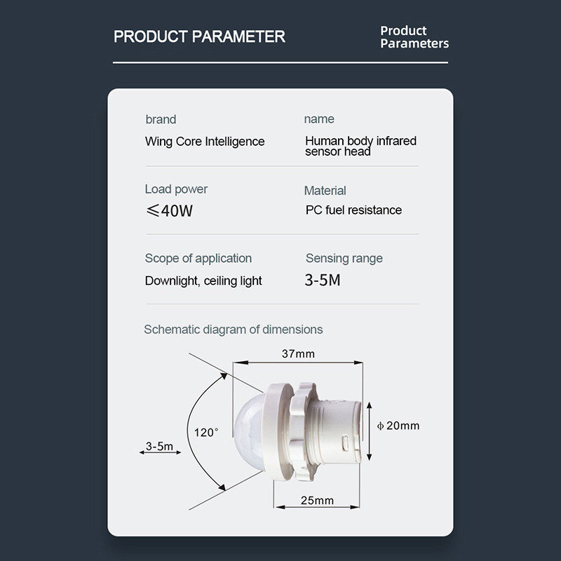 110/220v mini LED osjetljivo noćno svjetlo kućno unutarnje vanjsko infracrveno svjetlo detekcija senzora pokreta automatski senzor prekidač svjetla