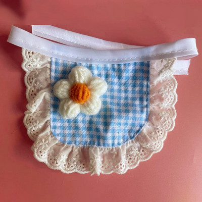 Ruuduline lillesall Lemmikkass Koerte kaelarihm Bichon Decor Supplies Kaisu kutsikate riided Aksessuaarid väikestele koertele Lemmikloomatarbed