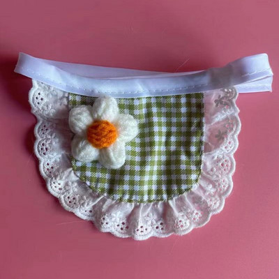 Ruuduline lillesall Lemmikkass Koerte kaelarihm Bichon Decor Supplies Kaisu kutsikate riided Aksessuaarid väikestele koertele Lemmikloomatarbed