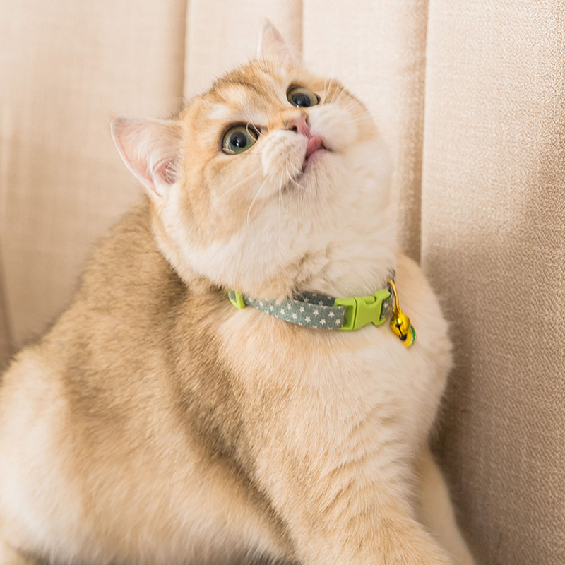Potrepštine za kućne ljubimce Pribor za mačke Podesiva ogrlica za mačke za mače Štene Mali pas Mačka Ogrlica zvona koja se odvaja sa slatkim privjeskom