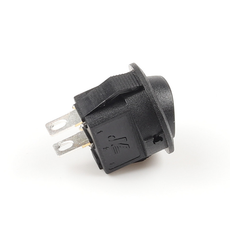 5gab KCD1-105 diametra mazi apaļi laivas svirslēdži Melni Mini apaļi melni balti sarkani 2 kontaktu IESLĒGŠANAS-IZSLĒGŠANAS svirslēdzis