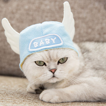 Χαριτωμένο κουτάβι γάτα Καπέλο κεφαλής Στολή για κατοικίδια για γάτες Sphynx Gotas Kitten Αξεσουάρ Μασκότες για σκύλους