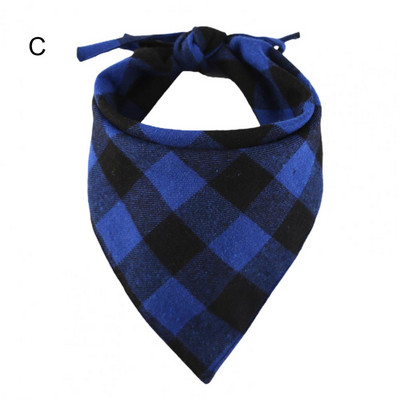 Pseći šal Ručnik za kućne ljubimce Modni karirani rubac s printom Dvoslojni rubac