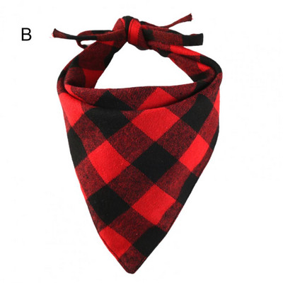 Pseći šal Ručnik za kućne ljubimce Modni karirani rubac s printom Dvoslojni rubac