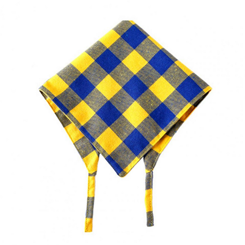 Pseći šal Ručnik za kućne ljubimce Modni karirani rubac s printom Dvoslojni rubac