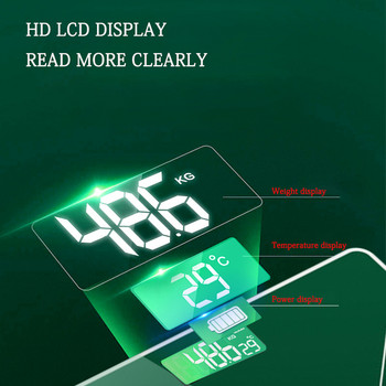 Интелигентна Bluetooth електронна везна телесна мазнина LCD цифрова баня Домакинска балансирана здравна везна Телесна везна