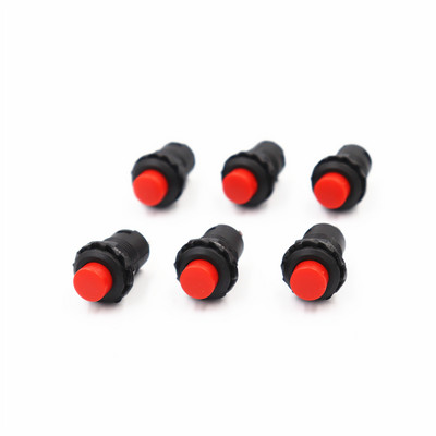6 tk Iselukustuvad / hetkelised nupplülitid DS228 DS428 12mm OFF-ON Nupplüliti 3A /125VAC 1,5A/250VAC DS-228 DS-428
