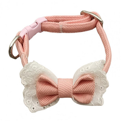 Mājdzīvnieku kaklasiksna, loka mezgls, uzkrītoša, regulējama izmēra kokvilnas dekoratīvā mājdzīvnieka kaklasiksna ar drošības sprādzi mājām