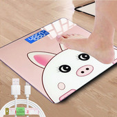 USB uzlādes digitālie korpusa precīzijas svari svēršanai, mini vannas istabas elektroniskie svari, elektroniski, stāvoši uz grīdas cilvēkiem