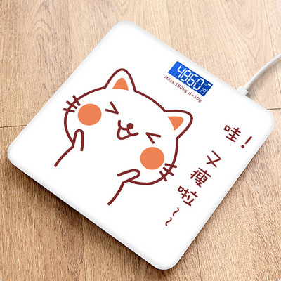 USB uzlādes digitālie korpusa precīzijas svari svēršanai, mini vannas istabas elektroniskie svari, elektroniski, stāvoši uz grīdas cilvēkiem