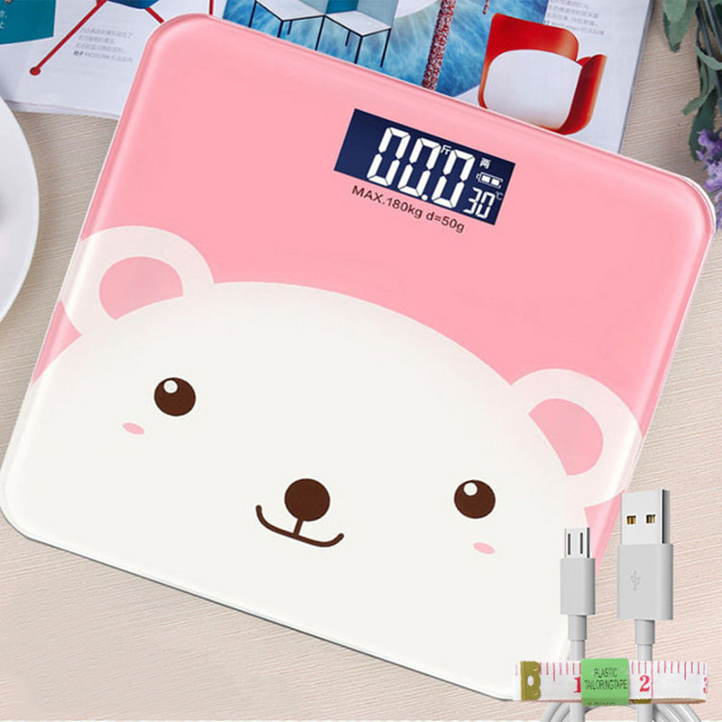 USB uzlādes digitālie korpusa precīzijas svari svēršanai, mini vannas istabas elektroniskie svari, elektroniski, stāvoši uz grīdas cilvēkiem