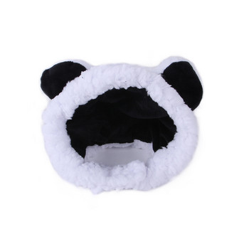 Νέα μόδα για κατοικίδια γάτα Χειμώνας χαριτωμένα αρκουδάκια Panda Ζεστό καπέλο σκυλιά κατοικίδιων ζώων Cosplay Head Wear Λούτρινο καπέλο Γατάκι Κοστούμια μόδας