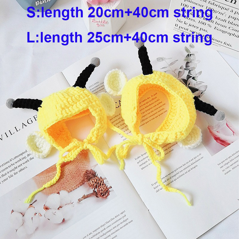 Naljakad kootud kassikostüümid Müts Villane Armas koeralemmik müts Roosa maasikas siga Konn Koer Kapuuts Kassitarvikud Chihuahua Bulldog Rag jaoks