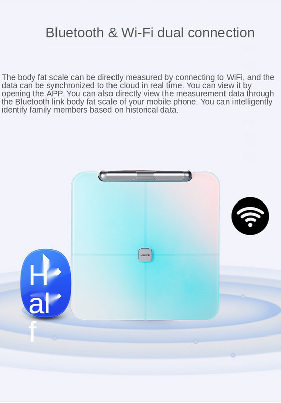 Huawei 3pro kaalulangus intelligentne täpne kodu WiFi elektrooniline tervisekaal