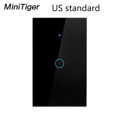 Tuya Smart Life Light Switch WiFi puutetundliku anduri Smart Switch rakenduse kaugjuhtimispult puudub neutraalne juhe 110 V 220 V Alexa Google Home jaoks