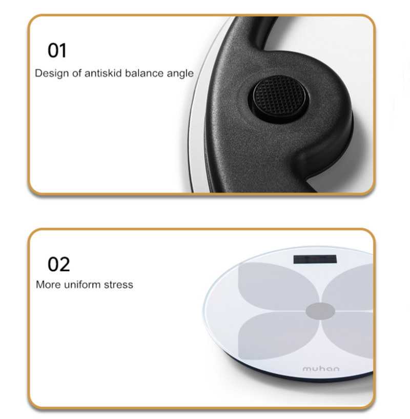 Kupaonske vage Elektronska digitalna vaga za tjelesnu masnoću Podna vaga Analizator sastava tijela Povežite Bluetooth pametne vage