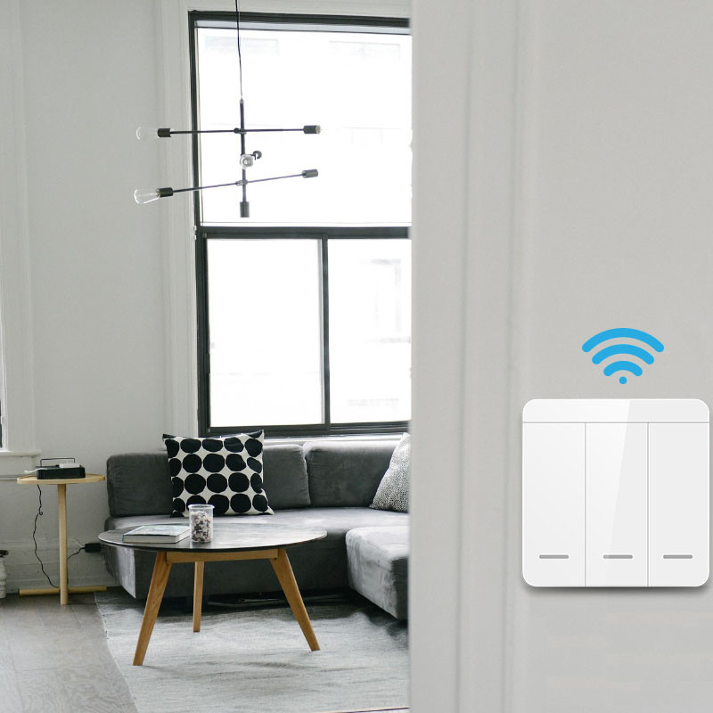 Diese 433Mhz bežični zidni prekidač rf 86 odašiljač na zidnoj ploči Sigurnosni prekidač i AC 110V 220V relejni prekidač za svjetiljku