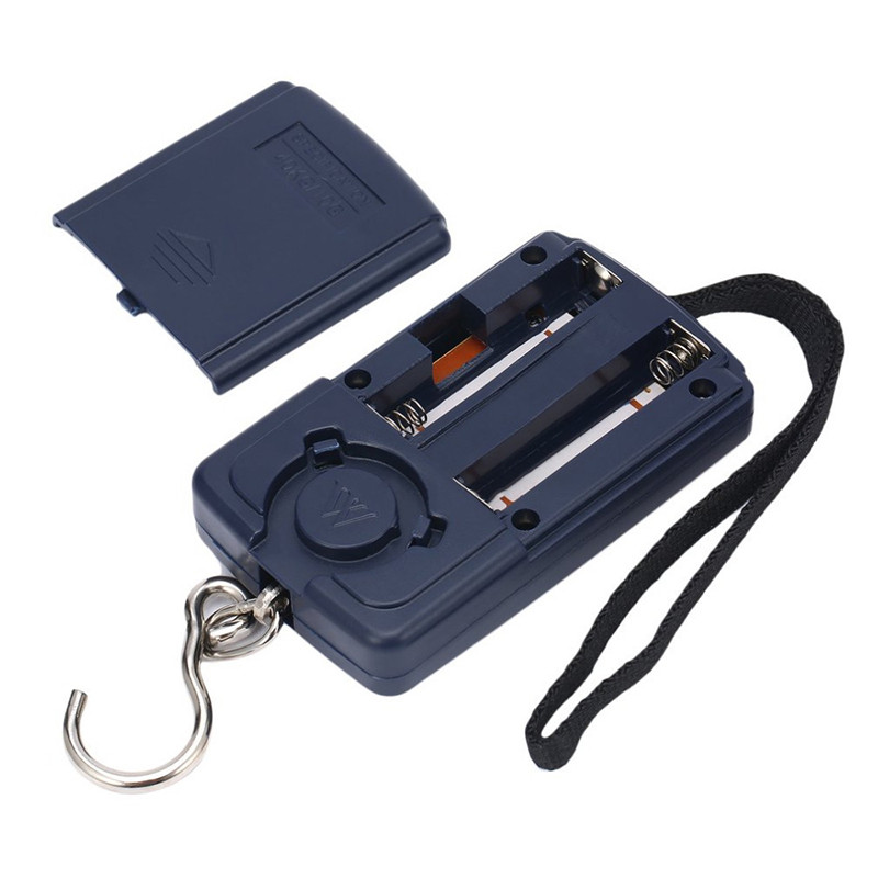 40kg/10g mini skaitmeninės svarstyklės žvejybos bagažui kelionės svėrimo plieninės pakabinamos elektroninės kablio svarstyklės, virtuvės svėrimo įrankis