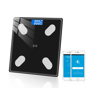 Везни за баня Bluetooth Подова везна за тяло BMI Везни за мазнини LED цифрова интелигентна везна за тегло Баланс Анализатор на състава на тялото