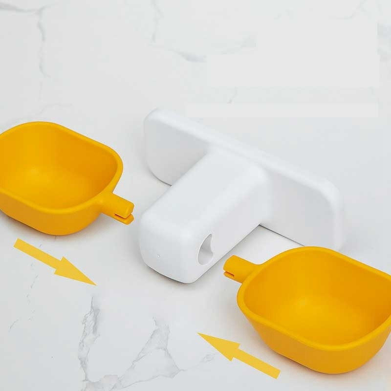 Zalijepite na zid Mačka Plastična posuda za vodu 2-u-1 Hranilica za pse Zdjela za vodu za pse Štitnik za vrat Posuđe