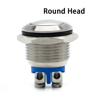 16mm 1NO Visoka ravna glava Vodootporan Metalni prekidač za trenutno resetiranje Vijčani terminal Zvono na vratima motora automobila Računalni prekidač