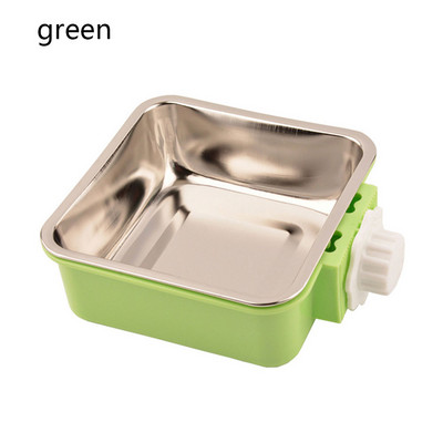 Zdjela za hranjenje kućnih ljubimaca Protiv gušenja Protuklizna Hranilica od nehrđajućeg čelika za putovanja Hrana za vodu Viseća fiksna posuda za štene, psa, mačku Nabavka za kućne ljubimce