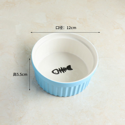 Lemmikkassi koera seinahoidik Reguleeritava kõrgusega Sinine Hiina keraamika toitmiskausid lekkevastased hoidikud kassidele väikestele koertele