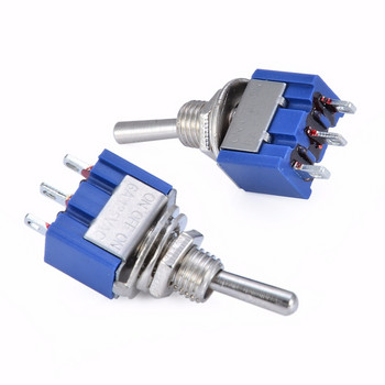 5 τμχ Διακόπτης εναλλαγής ON-OFF/ON-OFF-ON 3/6 Pin 2/3 Position Latching MTS-102 103 202 AC 125V/6A 250V/3A Κουμπί τροφοδοσίας Διακόπτης αυτοκινήτου