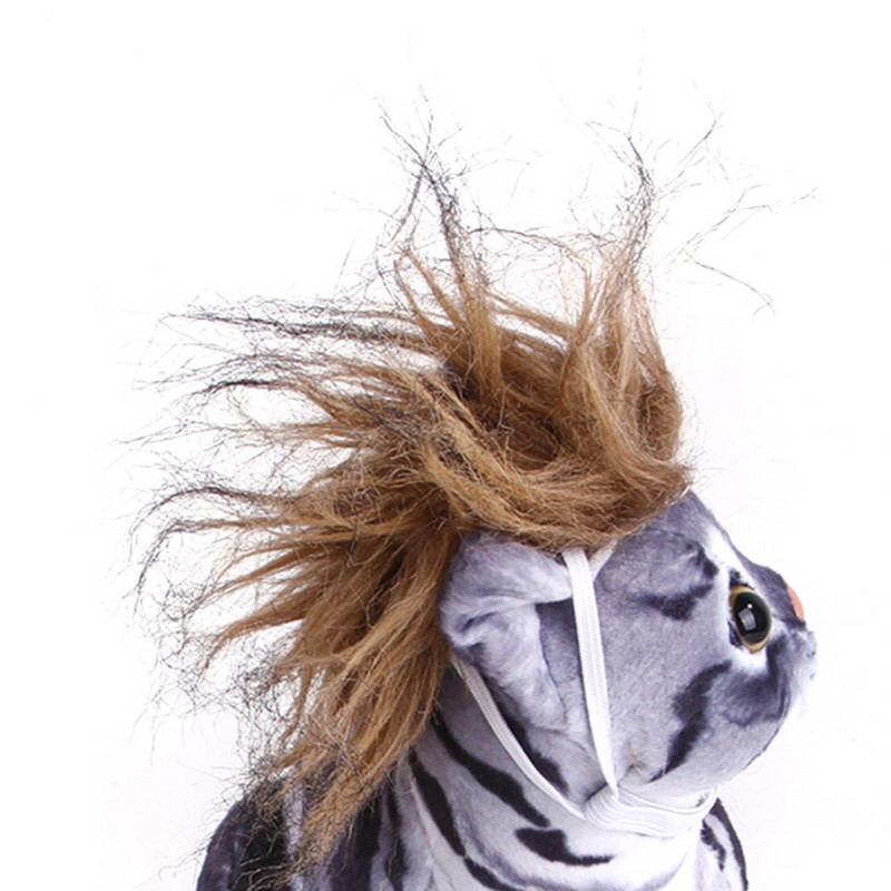 Mačja perika Pokrivalo za glavu svijetle boje Mačka Pas Perika Pokrivalo za glavu Dekoracija Pokrivalo za glavu za mačku Cosplay 5 boja Rekviziti za fotografije Pokrivalo za kućne ljubimce