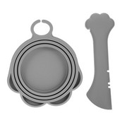 Toidupurgi kaaned Kassikatted Koertele Lemmikloomadele lusikas Silikoonkate Märg tina kaas universaalsete söötmistopsidega Lemmikloomadele Toppide Suurus Standard