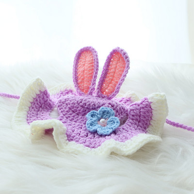Ručno rađena sobarica Rabbit Ears Šešir za kućne ljubimce Mačka Cosplay Odjeća za mače Dodaci za mačke Britansko kratko pokrivalo za mače Šešir za mačke