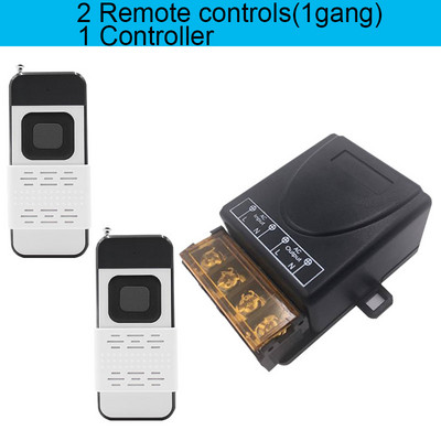 433Mhz suure võimsusega juhtmevaba kaugjuhtimispuldi lüliti AC75-220V 30A 1000M tehase talukontori väljalaskeventilaatori pumba laelamp