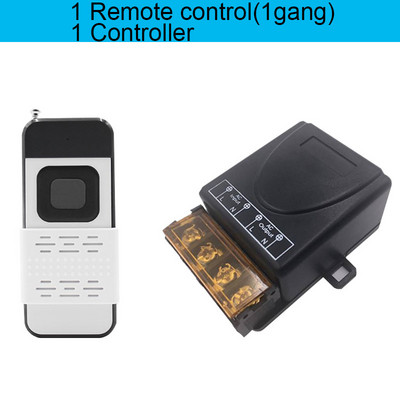 433Mhz suure võimsusega juhtmevaba kaugjuhtimispuldi lüliti AC75-220V 30A 1000M tehase talukontori väljalaskeventilaatori pumba laelamp