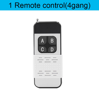 433Mhz suure võimsusega juhtmevaba kaugjuhtimispuldi lüliti AC75-220V 30A 1000M tehase talukontori väljalaskeventilaatori pumba laelamp