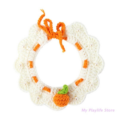 Armas käsitsi kootud kassi ja koera kaelarihm villane kootud kassipoegade kaelarihmad kassid koerad kaelakee lemmiklooma kaelarihm lille kaelakee dekoratiivne kaelarihm