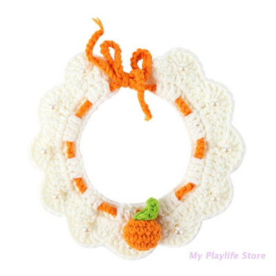 Armas käsitsi kootud kassi ja koera kaelarihm villane kootud kassipoegade kaelarihmad kassid koerad kaelakee lemmiklooma kaelarihm lille kaelakee dekoratiivne kaelarihm