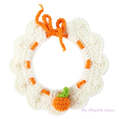 Armas käsitsi kootud kassi ja koera kaelarihm villane kootud kassipoegade kaelarihmad kassid koerad kaelakee lemmiklooma kaelarihm lille kaelakee dekoratiivne kaelarihm