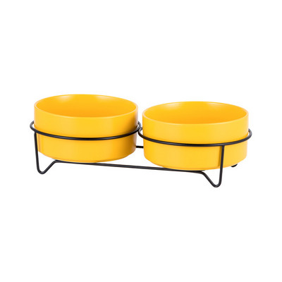 1800 ml koerte toidu-veekausid alusega kassi keraamilised söötmissöötjad lemmikloomade Nordic suure mahutavusega kõrgendatud söötmistarbed