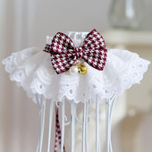 Mājdzīvnieku kaklasiksna Mājdzīvnieku priekšautiņi Šalli mežģīņu malu dekorēšana Modes ar rokām darināti vainagu piederumi āra lietošanai