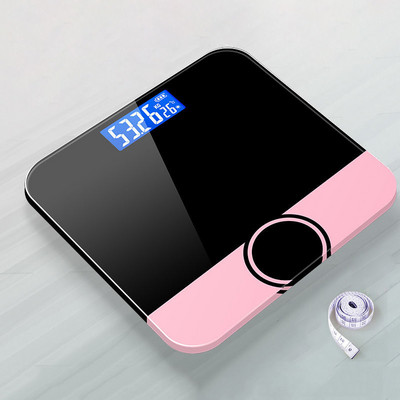 Põranda korpuse kaalud vannikaalud digitaalsed kehakaal, klaas, nutikad elektroonilised kaalud, LCD-ekraan, kehakaal
