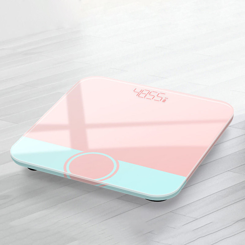 Põranda korpuse kaalud vannikaalud digitaalsed kehakaal, klaas, nutikad elektroonilised kaalud, LCD-ekraan, kehakaal